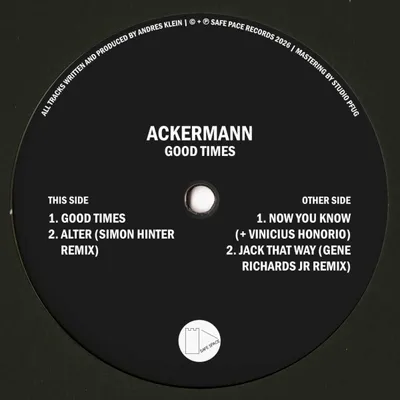 Ackermann, Simon Hinter, Gene Richards Jr — Good Times LP vinyl cover