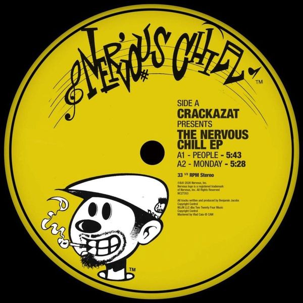 Crackazat — The Nervous Chill EP vinyl cover