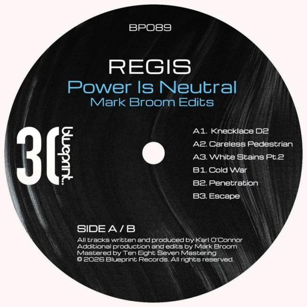 Regis — POWER IS NEUTRAL (MARK BROOM EDITS) vinyl cover