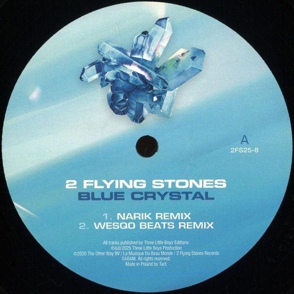 2 Flying Stones — BLUE CRYSTAL (REMIXES) vinyl cover