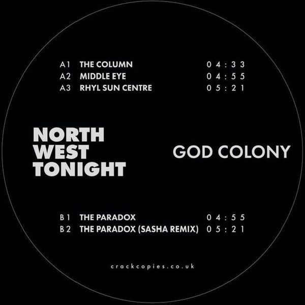 God Colony — Northwest Tonight (feat Sasha mix) vinyl cover
