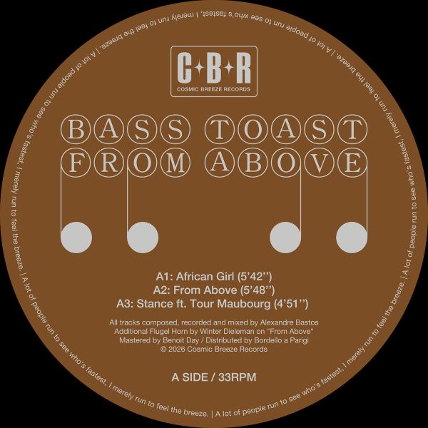 Bass Toast — FROM ABOVE EP vinyl cover