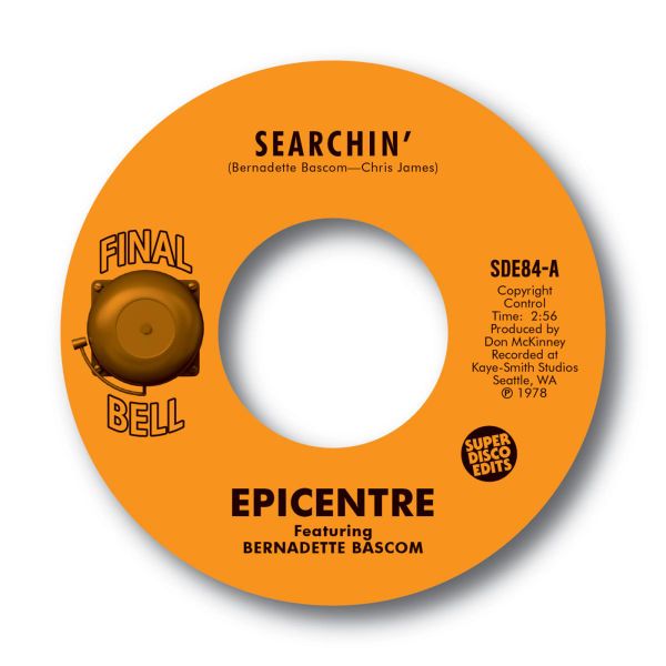 Epicentre, Bernadette Bascom — Searchin / Tongue Tied (7") vinyl cover