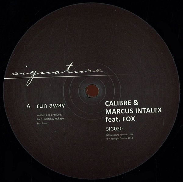 Calibre, Marcus Intalex, Fox — Run Away / Somethin Heavy vinyl cover