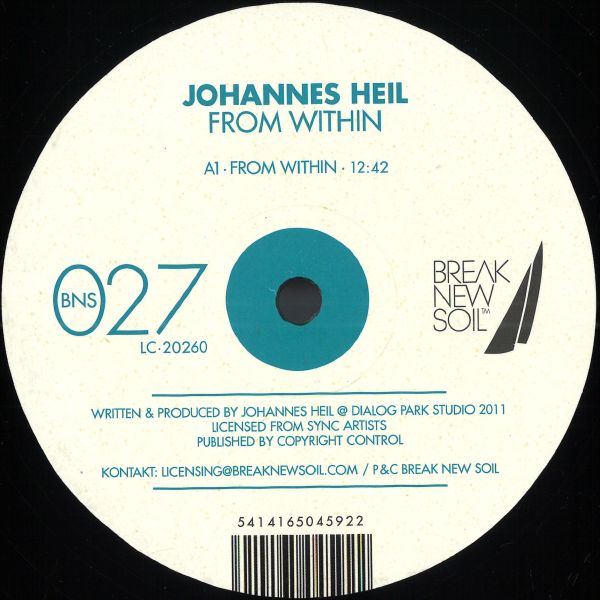 Johannes Heil — From Within vinyl cover