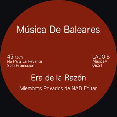 Nad — No Me Muevo / Era de la Razón vinyl cover