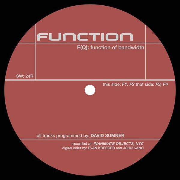 Function — F(Q): Function Of Bandwidth vinyl cover