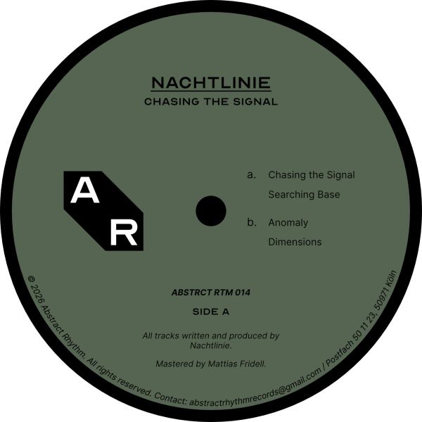 Nachtlinie — CHASING THE SIGNAL EP vinyl cover