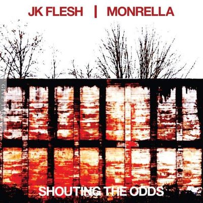 JK Flesh, Monrella — SHOUTING THE ODDS LP vinyl cover