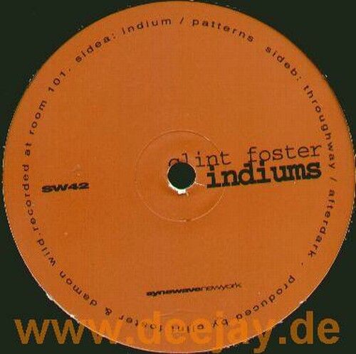 Clint Foster — Indiums vinyl cover