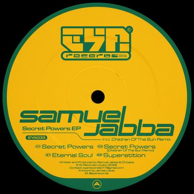 Samuel Jabba — Secret Powers EP vinyl cover