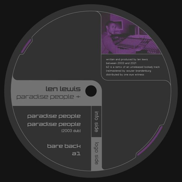 Len Lewis — Paradise People + vinyl cover