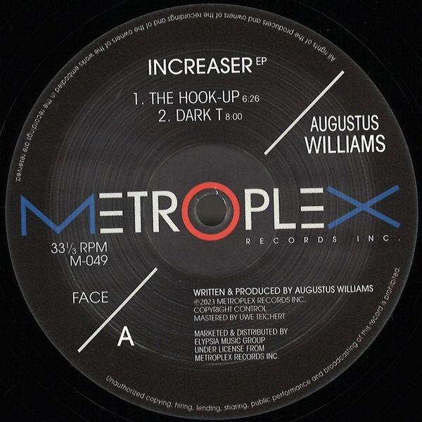 Augustus Williams — Increaser EP vinyl cover