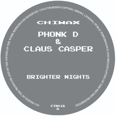 Phonk D, Claus Casper — BRIGHTER NIGHTS vinyl cover